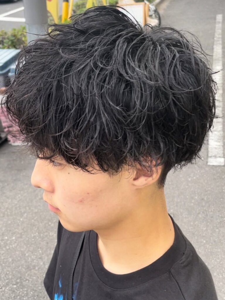 シャドウパーマのスタイル例